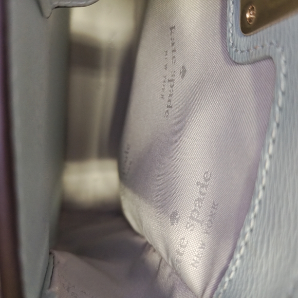 Kate Spade Teal Bag with Floral Accents - Picture 5 of 5